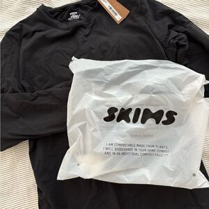 SKIMS maternity long sleeve thong bodysuit